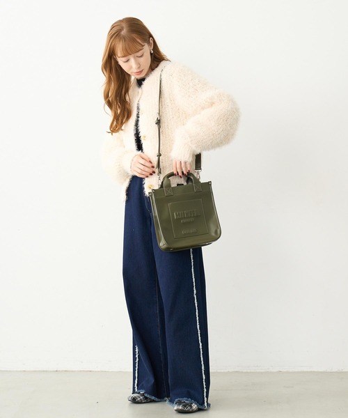 MILKFED. ジーンズ デニム デニムパンツ FRINGE DENIM PANTS