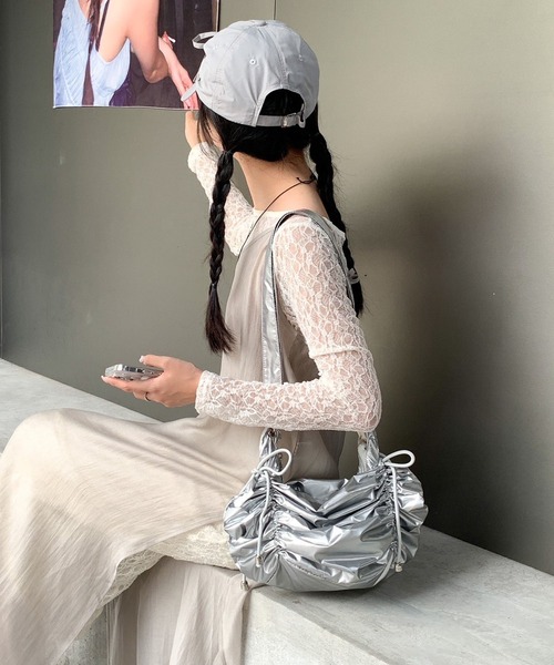 LYEON ショルダーバッグ バッグ ギャザーショルダーバッグ