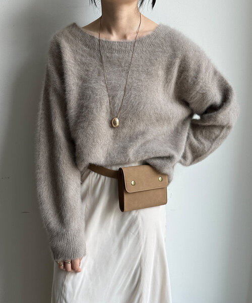 DouDou（ドゥドゥ） ニット ファーカシミヤプルオーバー レディース