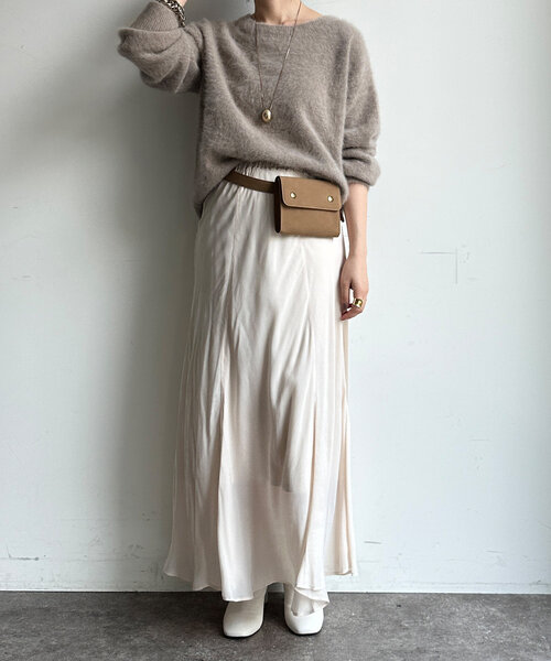 DouDou（ドゥドゥ） ニット ファーカシミヤプルオーバー レディース