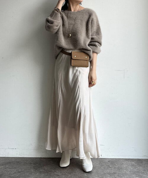 DouDou（ドゥドゥ） ニット ファーカシミヤプルオーバー レディース