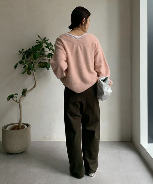 DouDou（ドゥドゥ） ニット ファーカシミヤプルオーバー レディース