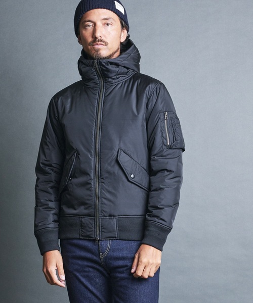 ジャケット・アウター Wind life tyler ma-1 Magine ma1 ma-1 NYLON THINSULATE HOOD MA-1 JKT:ナイロン