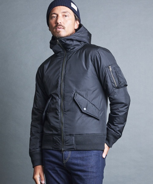 MA-1ジャケット ナイロン製 Magine ma1 ma-1 NYLON THINSULATE HOOD MA-1 JKT:ナイロン