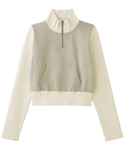 X-girl（エックスガール） トレーナー スウェット HALF ZIP SWEAT TOP 