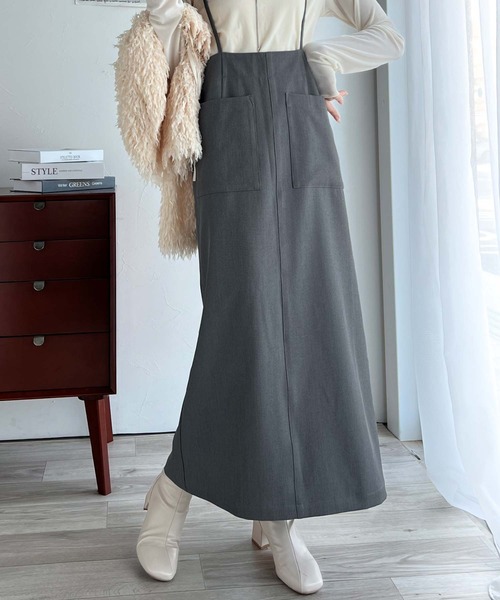 未使用品✴︎PRIDEカーゴ ロングスカート サスペンダー 前後ファスナー 36 未使用品✴︎PRIDEカーゴ ロングスカート サスペンダー 前後ファスナー