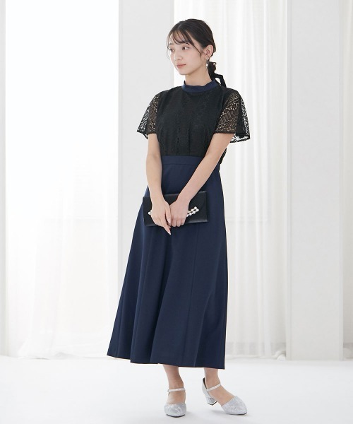 Jolie et Jolie（ジョリー エ ジョリー） ドレス スタンドカラーレース