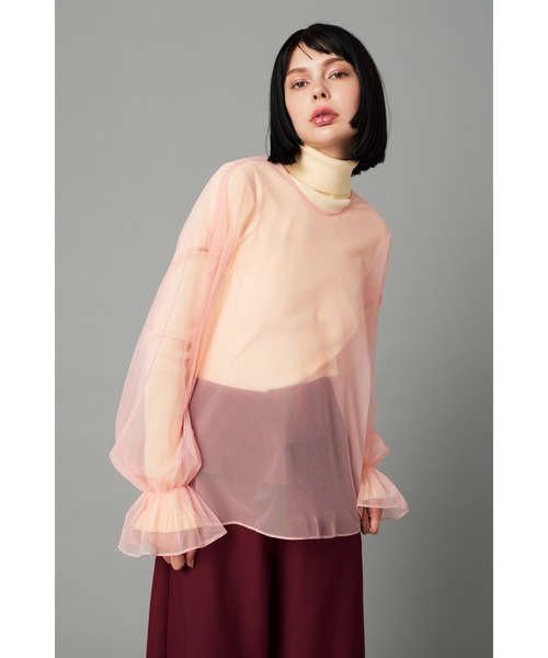 ブラウス シャツ Tulle blouse　　チュールブラウス レディース