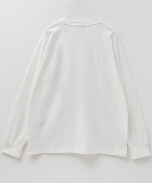 【新品未使用タグ付き】BRISTOLロゴプリント 長袖カットソー ホワイト LOGOS（ロゴス） tシャツ LOGOS PARK BOXロゴプリント長袖Tシャツ