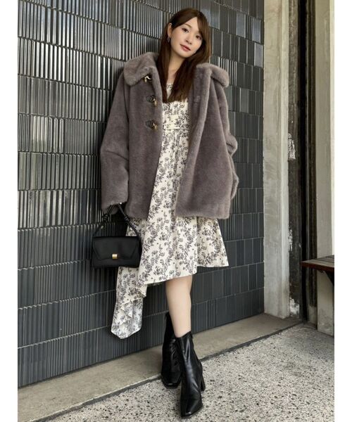 dazzlin（ダズリン） ワンピース リボンショルダーアシンメトリー