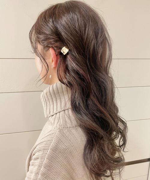 髪ぴりか　　2個入り シンプルデザイン ciite' ヘアピン ミニハーフラウンドポニーフックシンプリーデザイン