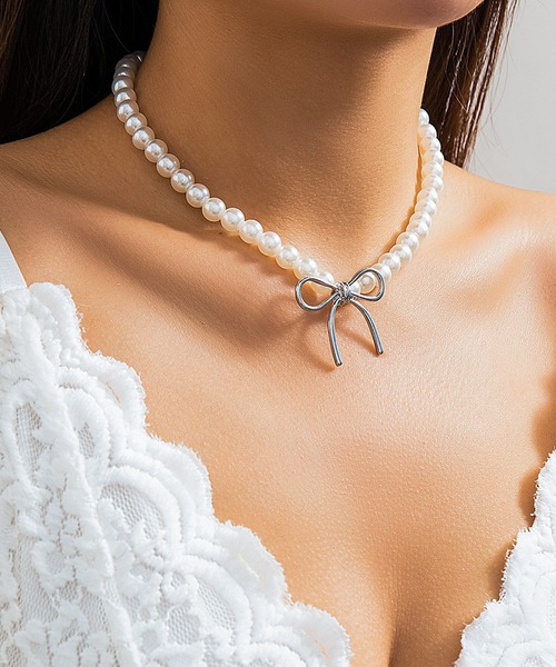Lace Ladies（レースレディース） ネックレス リボン モチーフ