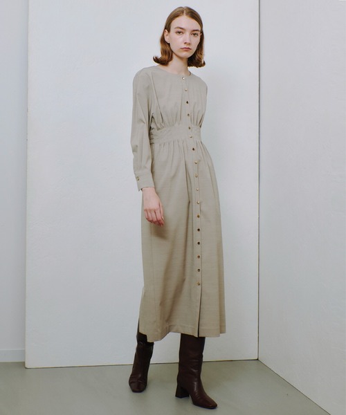 アルアバイル　トロストレッチウエストタックワンピース allureville（アルアバイル） ワンピース トロストレッチウエスト