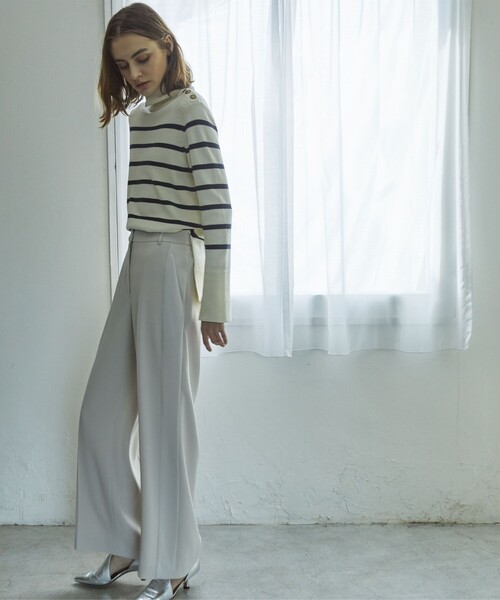 EPOCA パンツ 「VERY NaVY2024年12月号掲載」サイドラインパンツ