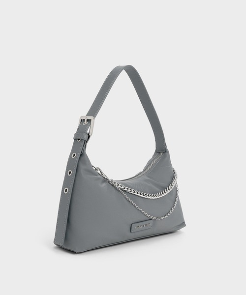 CHARLES ＆ KEITH ショルダーバッグ バッグ ナイロン チェーン