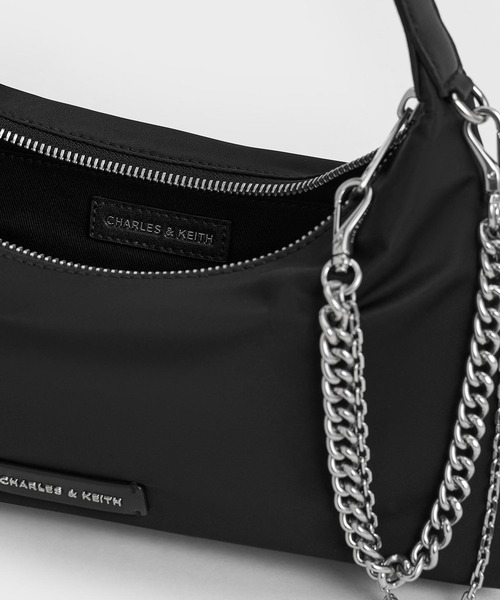 CHARLES ＆ KEITH ショルダーバッグ バッグ ナイロン チェーン