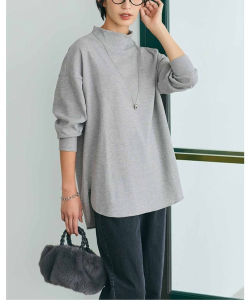 shop faerie fa.er.ie ワッフルトレーナー IEDIT（イディット） tシャツ ワッフル素材＆こなれシルエットで活躍