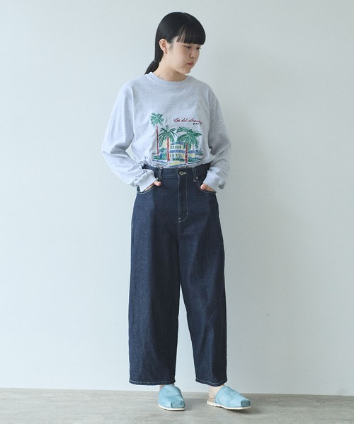 yunaデニム　S セール】 *スーパーストレッチセンターステッチデニム