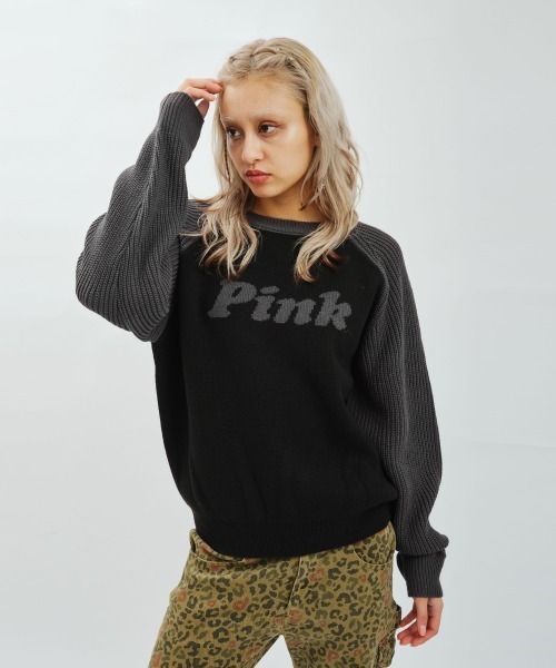 ニット セーター atmos pink Raglan Sleeve Knit / アトモス ピンク ラグラン スリーブ ニット レディース