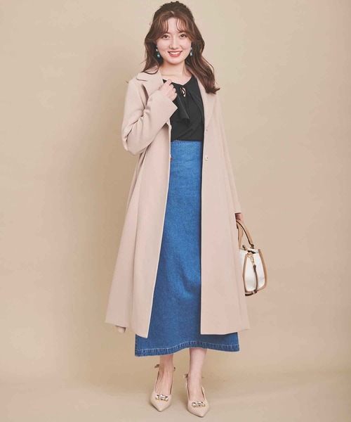 「31 Sons de mode」 チェスターコート 38 ベージュ レディース_画像7