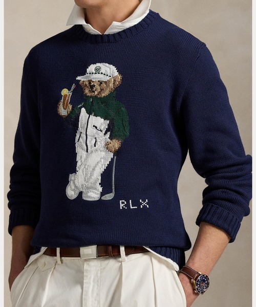RLX セーター ニット Polo ベア パフォーマンス セーター メンズ