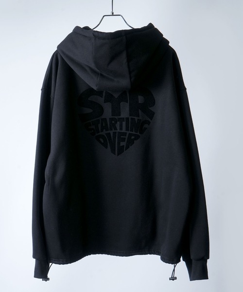 サプライヤー プルオーバーパーカー フーディ 黒 L ワッペン 刺繍 ストリート SUPPLIER パーカー SUPPLIER/サプライヤー Vintage Wash Logo