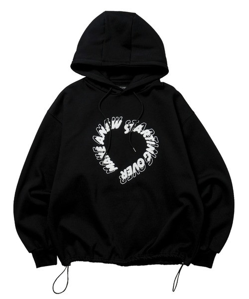Starting Over パーカー PRINT EMBROIDERY DRAWCODE PULLOVER