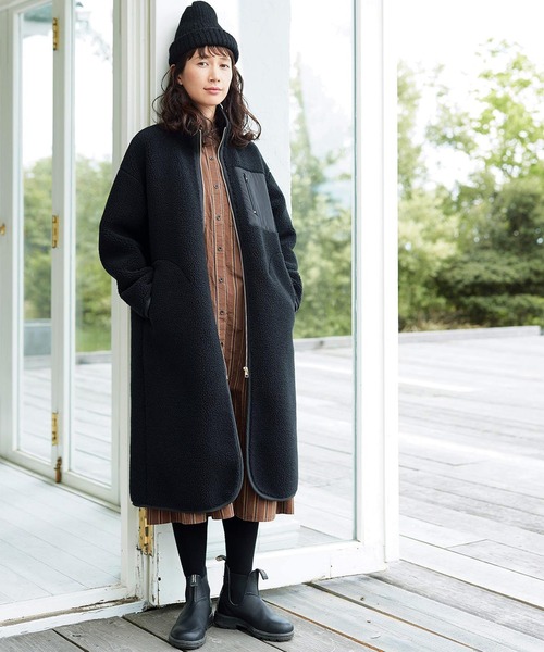 「Sunny clouds」 コート - ブラック レディース_画像2