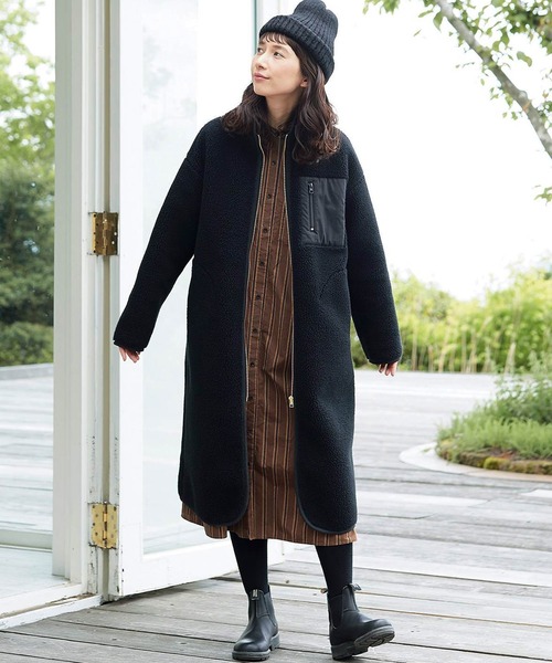 「Sunny clouds」 コート - ブラック レディース_画像3