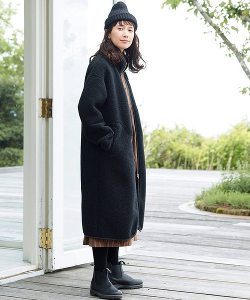 「Sunny clouds」 コート - ブラック レディース_画像5