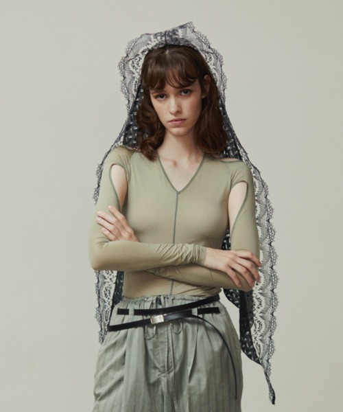 tシャツ ナイロンシアーカットソー / Nylon Sheer Cut and sewn レディース