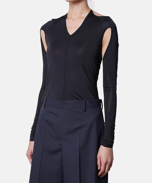 【8/11まで】美品！IRENE アイレネ シアーレイヤードロングTシャツ IRENE（アイレネ） tシャツ ナイロンシアーカットソー / Nylon Sheer