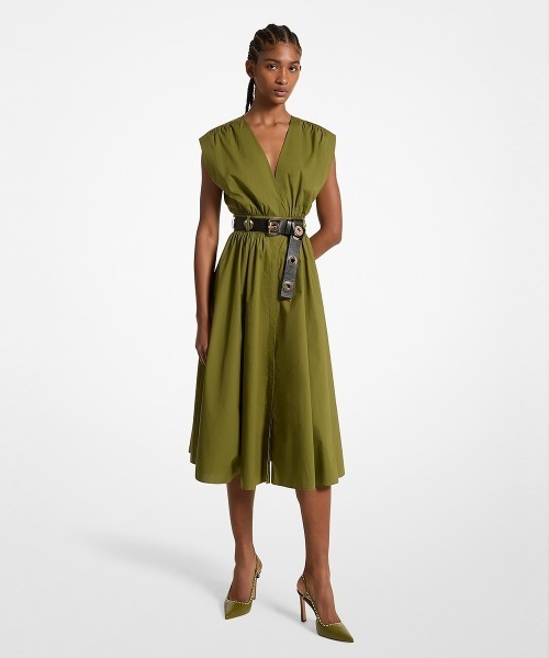 【KAREN MILLEN】ストレッチ ビスコースタイネック ミディドレス bkk18938_navy_xl?pdp.template