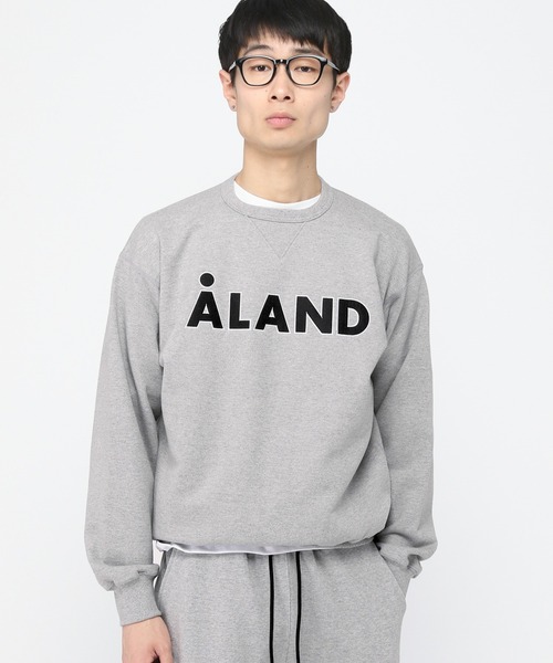 ALAND トレーナー スウェット 「UNISEX」ALAND／アップリケロゴ プル