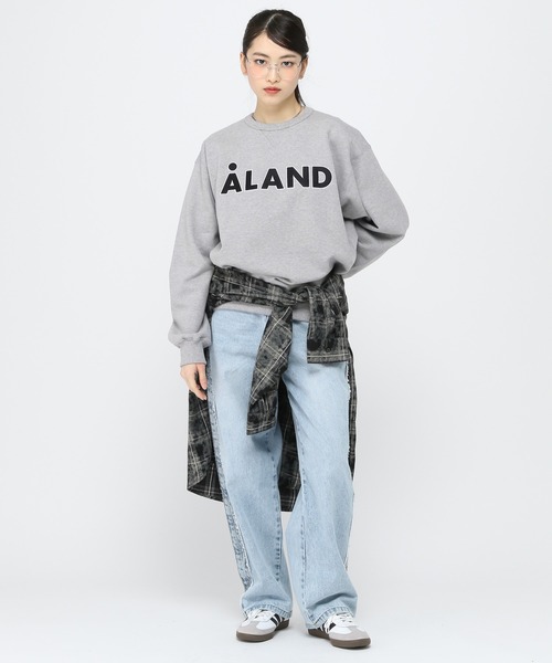☆新品☆ALAND スウェット ALAND トレーナー スウェット 「UNISEX」ALAND／アップリケロゴ プル