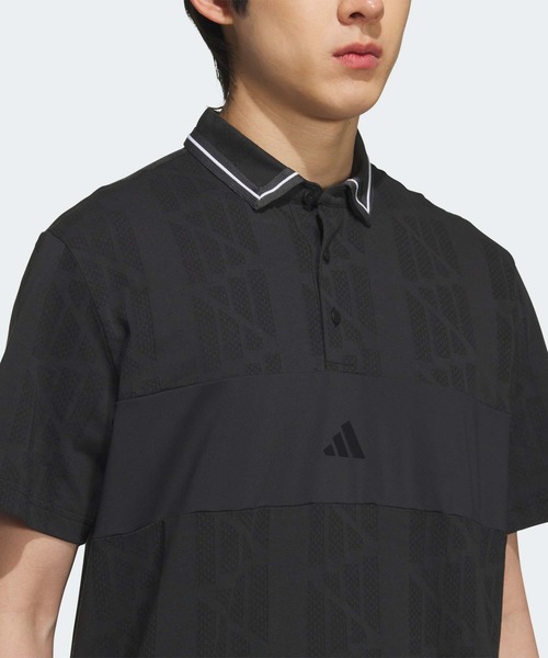 adidas ポロシャツ ビヨンド ザ コース ジャガード BOSロゴ 半袖