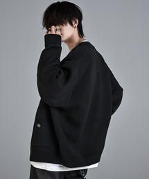 「ADRER」 ニットカーディガン MEDIUM グレー メンズの画像10