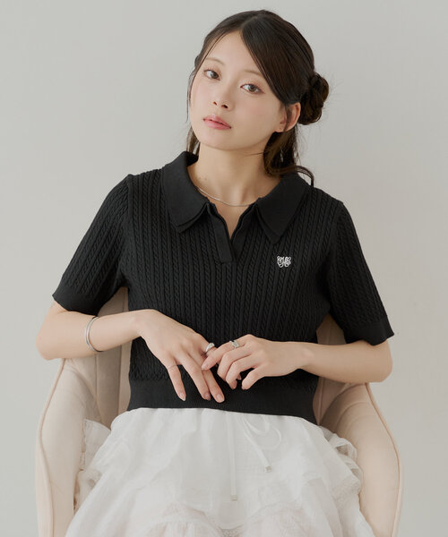 新品未使用 美品 メールローズコーデ フルセット 韓国 激レア Chico ニット セーター 「6色展開/セットアップ対応」レイヤード