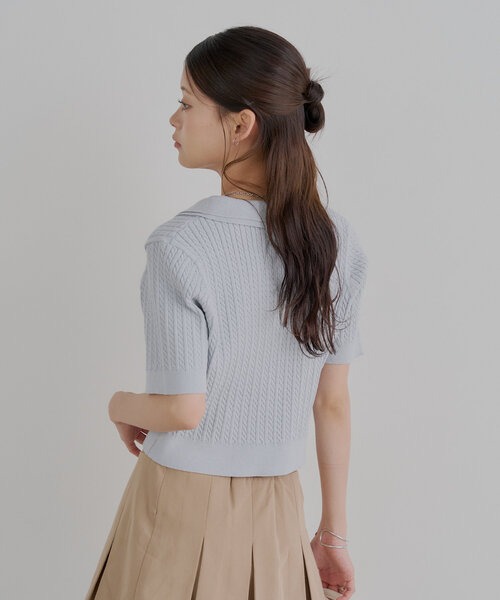 Chico ニット セーター 「6色展開/セットアップ対応」レイヤード