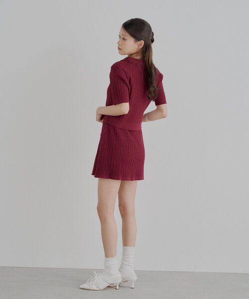 Chico ニット セーター 「6色展開/セットアップ対応」レイヤード