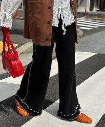 パンツ 「HELLO.SANFRANCISCO/ハローサンフランシスコ」ワッフルフレアパンツ レディース｜ZOZOTOWN Yahoo!店