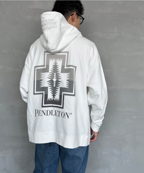 「PENDLETON」 プルオーバーパーカー S ブラック レディース