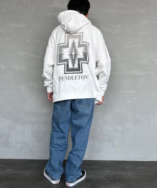 「PENDLETON」 プルオーバーパーカー S ブラック レディース