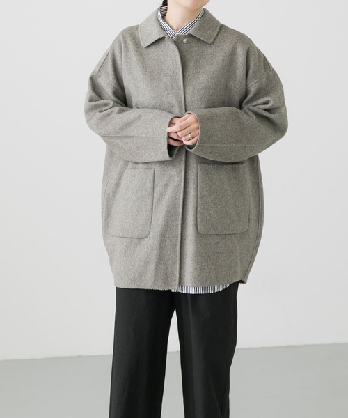 かぐれ ステンカラーコート FREE グレー レディース : ZOZOTOWN Yahoo