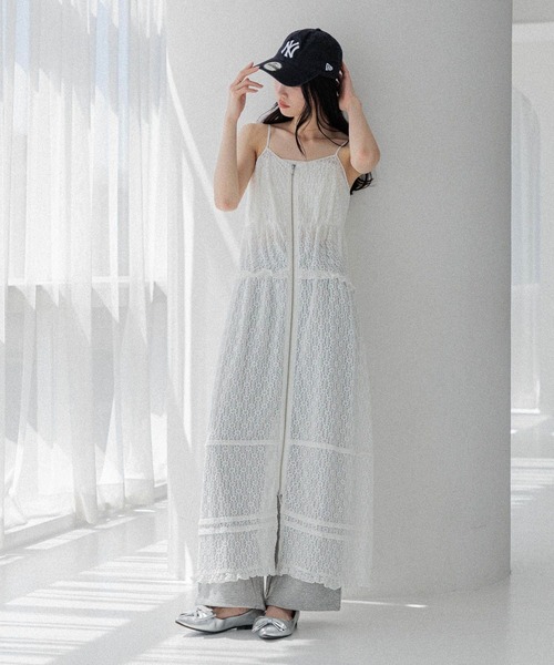 heather ドビーレースキャミワンピース Heather｜ドビーレースキャミミニワンピース | Rakuten Fashion