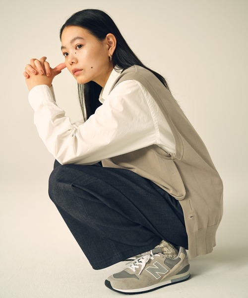 [New Balance] Denim брюки MEDIUM индиго голубой женский 