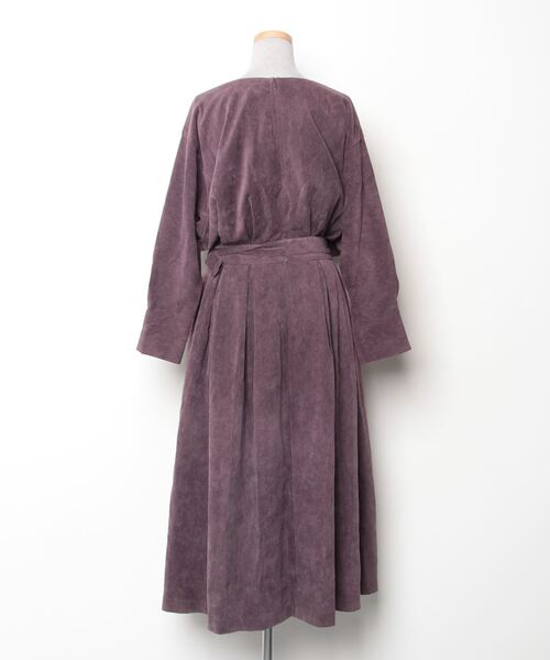 「KBF」 長袖ワンピース ONE SIZE パープル レディース_画像2