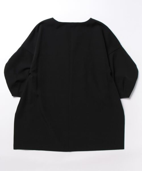 「LANVIN en Bleu」 7分袖ブラウス 38 ブラック レディース_画像2