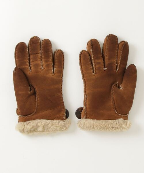 新品未使用★UGGレザー手袋　チョコブラウン UGG Australia（アグオーストラリア） アグ 手袋 レディース ターン