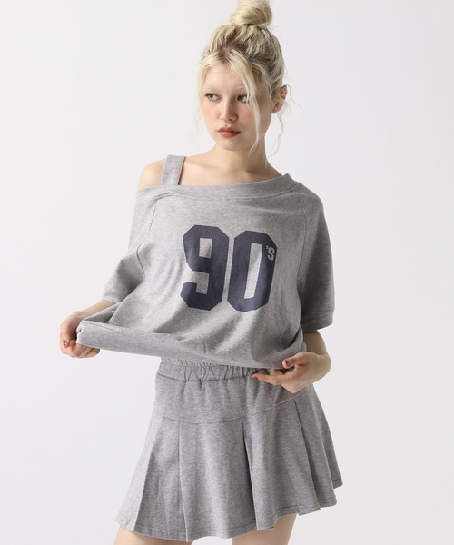 FOREVER21 セットアップ 「2025SS」オフショルミニスカート